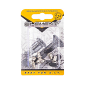 Стеклодержатель овал.с резинкой ник.(4 шт) "Elemen Стеклодержатель овал.с резинкой ник.(4 шт) "Elemen