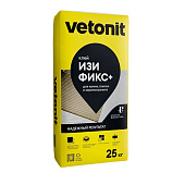 Клей для керамогранита среднего и крупного формата Изи Фикс+ C1T (25кг) /Vetonit