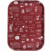 Поднос прямоугольный с антискользящим покрытием, 35х25 см 2 дизайна 862-391 Поднос прямоугольный с антискользящим покрытием, 35х25 см 2 дизайна 862-391