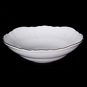  Салатник круглый 16 см Thun Bernadotte, декор "Деколь, отводка платина" БТФ0203 