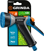 Пистолет-распылитель металлический GRINDA PROLine BM-8 8 режимов 427339 Пистолет-распылитель металлический GRINDA PROLine BM-8 8 режимов 427339
