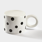 Кружка керамическая с силиконовой крышкой «Мяу», 350 мл, цвет белый и чёрный 9624076 Кружка керамическая с силиконовой крышкой «Мяу», 350 мл, цвет белый и чёрный 9624076