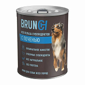  Корм влажный Бранч (Brunch) для собак средних пород 340 гр Печень 