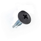 Саморезы металл-металл с прессшайбой ШСММ со сверлом 4,2х16мм, 1000шт, RAL 7024 графитовый серый Саморезы металл-металл с прессшайбой ШСММ со сверлом 4,2х16мм, 1000шт, RAL 7024 графитовый серый