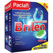 Таблетки для посудомоечных машин PACLAN Brileo Classic 110шт 606316 Таблетки для посудомоечных машин PACLAN Brileo Classic 110шт 606316