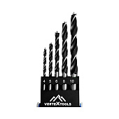Набор сверл по дереву 5 шт, 4-10 мм Vertextools Набор сверл по дереву 5 шт, 4-10 мм Vertextools