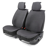  Накидки на сиденье Car Performance передние 2 шт fiberflax черн/бежевые 5шт/уп CUS-1022 BK/BE 