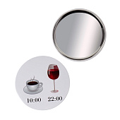  Зеркало WINE NOT d7,5 см металл/бумага микс, пакет QF 7911959 