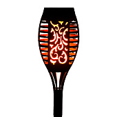  Фонарь садовый Факел 15х7см h=45см 33LED на ножке, солнечная батарея, имитация огня арт.10922-9024 