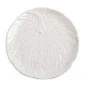 Блюдо Light pumpkin  22 см, белое, в крапинку, Тыква ANLAF-FDWS-031224-1