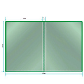 Папка пластиковая 20 прозрачная вкладышей А4 500мкм BURO зеленый, ECB20green/1497134 Папка пластиковая 20 прозрачная вкладышей А4 500мкм BURO зеленый, ECB20green/1497134