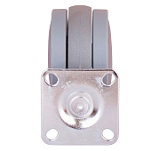 Ролик двойной на площ. 60мм (серый 1 шт)(40кг) Ролик двойной на площ. 60мм (серый 1 шт)(40кг)