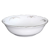 Салатник круглый 23 см Thun Constance, декор "Серый орнамент, отводка платина" БТФ0899 Салатник круглый 23 см Thun Constance, декор "Серый орнамент, отводка платина" БТФ0899