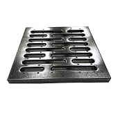 Решетка водоприемная Gidrolica Point штампованная стальная оцинкованная, кл. А15 285x285x21мм Решетка водоприемная Gidrolica Point штампованная стальная оцинкованная, кл. А15 285x285x21мм