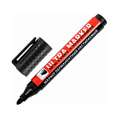 Маркер перманентный черный BRAUBERG,ULTRA MARKER, 3,5 мм, с клипом, 152204