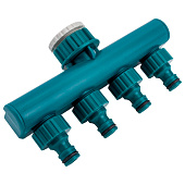  Распределитель четырехканальный RACO ORIGINAL 1/2" - 3/4", с внутренней резьбой 4250-55258C 