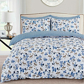  КПБ Cleo Поплин "Pure Cotton" дуэт 145х215х2 220х240х1(±5) 50х70х2(±2) 70х70х2(±2) в ПВХ, 41/402-PC 