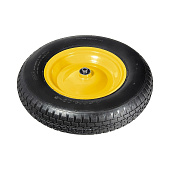 Колесо пневматическое 4.80/4.00-8 D380мм, подш.12мм, дл. оси 80мм// Palisad 68946 Колесо пневматическое 4.80/4.00-8 D380мм, подш.12мм, дл. оси 80мм// Palisad 68946