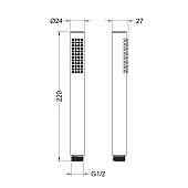 Ручной душ Европа 1 режим черный матовый AQ2002MB Aquatek Ручной душ Европа 1 режим черный матовый AQ2002MB Aquatek