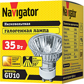  Лампа галоген.  GU10 35Вт 220В/Navigator 