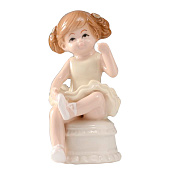 Сувенир керамика "Малышка-балерина в жёлтом платье, на пуфике" 5,8х5,7х10 см 9720766 Сувенир керамика "Малышка-балерина в жёлтом платье, на пуфике" 5,8х5,7х10 см 9720766