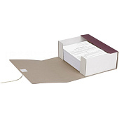 Короб архивный 330х240 мм, 8 см, внутри белый, ассорти, П+ Короб архивный 330х240 мм, 8 см, внутри белый, ассорти, П+