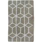  Набор ковриков для ванны и туалета 50х80 и 40х45 Лабиринт серый хлопок 