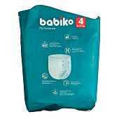  Подгузники-трусики BABIKO My Balance MAXI 4 18шт 8-13кг 