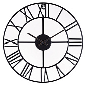 Часы настенные из металла d=40 см черный Лофт Рубин 4022-001 Часы настенные из металла d=40 см черный Лофт Рубин 4022-001