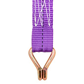  Стяжка крепления груза  1,0т  5,0м SKYWAY STAFF 25мм фиолетовый храповый механизм с крюками полиэстер 1шт 