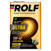 Масло моторное ROLF ULTRA 5W40 синт. API SP/CF ACEA A3/B4 4л металл