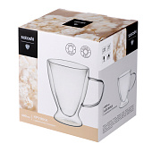 Кружка с двойными стенками SATOSHI , 400мл, стекло 806-936 Кружка с двойными стенками SATOSHI , 400мл, стекло 806-936