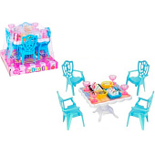  Игровой набор Мебель (мебель, посуда, продукты) 15 предметов, 12х12х9,1 см, 2921220 
