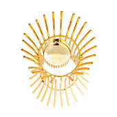 Подсвечник металл на 1 свечу "Лучи" d-3,5 см золото 11х11х17 см 9326655 Подсвечник металл на 1 свечу "Лучи" d-3,5 см золото 11х11х17 см 9326655