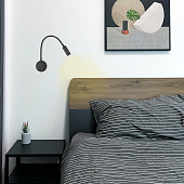 Светильник настенный LED 3Вт гибкий 4000К черный /Uniel Светильник настенный LED 3Вт гибкий 4000К черный /Uniel