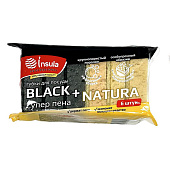 Губки для посуды INSULA Professional BLACK+NAT 6шт Арт.992352