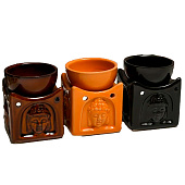  Аромалампа для эфирных масел «Голова Будды на кубе», керамика, 8.4?6.8?6.8 см, МИКС 5465302 