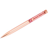  Ручка шариковая автоматическая MESHU Rose sand синяя 1 мм, MS_94086 