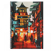 Тетрадь 60л. А4, Эксмо Night city, клетка, спираль, белый лист, ТС4604932 Тетрадь 60л. А4, Эксмо Night city, клетка, спираль, белый лист, ТС4604932