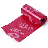  Контейнер с фонариком и с мешками для уборки (15 шт), черный, 9626537 