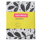 Скатерть на стол Доляна, 137?180 см, чёрно-белая 10620856 Скатерть на стол Доляна, 137?180 см, чёрно-белая 10620856
