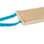  Губка для тела Банная Шахтерская с ручками 42х12х3см 