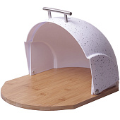 Хлебница бамбук, пластик; чёрная/белая-мрамор 1106 Хлебница бамбук, пластик; чёрная/белая-мрамор 1106