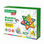 Магнитный конструктор BIG MAGNETIC BLOCKS-34, 34 детали, с колесной базой, BRAUBERG KIDS, 663845 Магнитный конструктор BIG MAGNETIC BLOCKS-34, 34 детали, с колесной базой, BRAUBERG KIDS, 663845