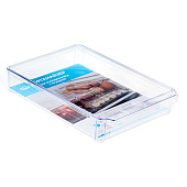 Органайзер д/холодильника 2,3л 200х300х50мм Прозрачный М1586 Органайзер д/холодильника 2,3л 200х300х50мм Прозрачный М1586