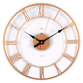 Часы настенные прозрачные d-39 см, открытая стрелка "Римские цифры" 4041-001Gld Часы настенные прозрачные d-39 см, открытая стрелка "Римские цифры" 4041-001Gld