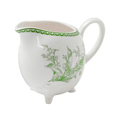 Молочник WY Bloomware, 250мл. белый,  фарфор,зелёный 10791193