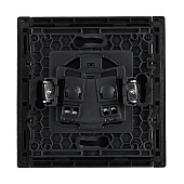 Розетка встраиваемая без заземления, цвет черный, IEK FORTE&PIANO Розетка встраиваемая без заземления, цвет черный, IEK FORTE&PIANO