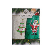  Комплект полотенец Праздничное, 40х60 см, вафля, 2 предмета 