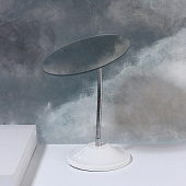 Зеркало настольное WHITE 13,5х16,2/13,5х27см б/увел бел к/кор накл QF 1390040 Зеркало настольное WHITE 13,5х16,2/13,5х27см б/увел бел к/кор накл QF 1390040